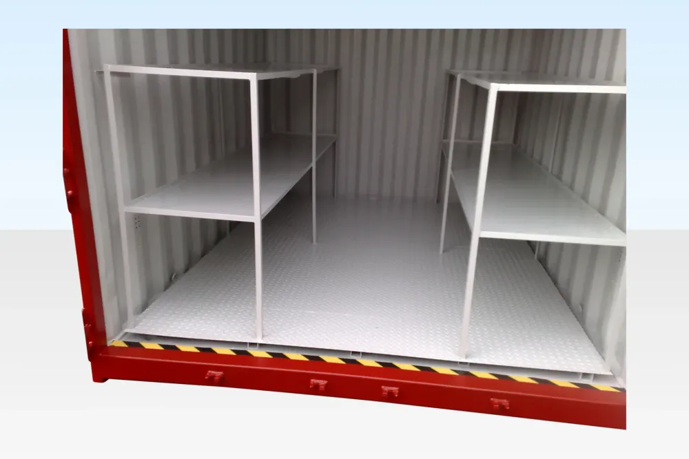 10-Fuß-Auffangwannen-Lagercontainer mit Stahlboden – Bild 2 von 4