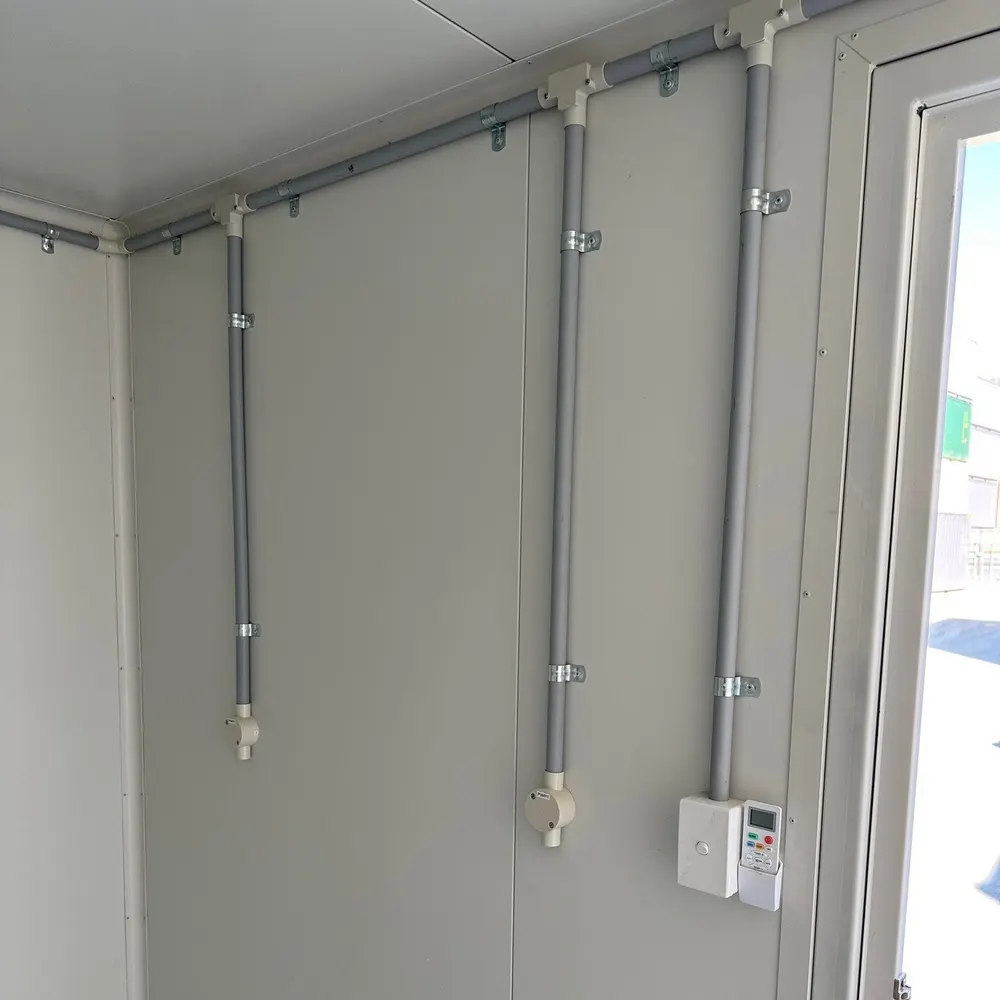 10-Fuß-Bedienstand-Container, gedämmt und klimatisiert, weiß – Bild 2 von 5