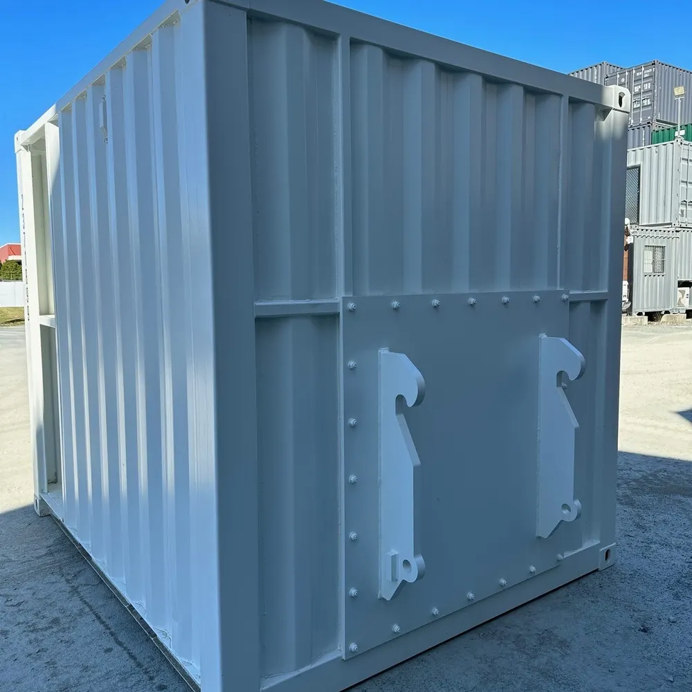 10-Fuß-Bedienstand-Container, gedämmt und klimatisiert, weiß – Bild 5 von 5