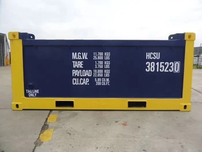 10-Fuß-Half-Height-Open-Top-Container DNV 2.7-1 – Bild 7 von 8