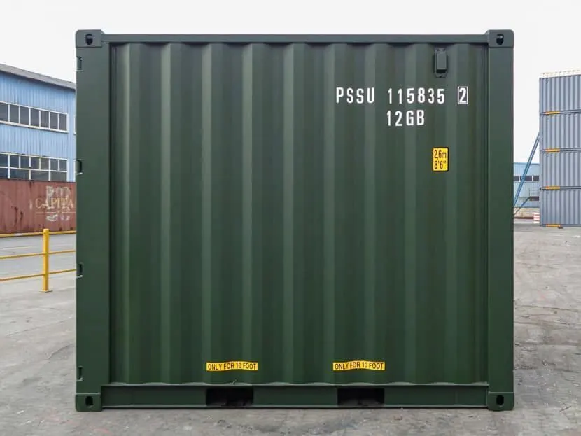 10-Fuß-Seecontainer, neu, grün – Bild 2 von 5