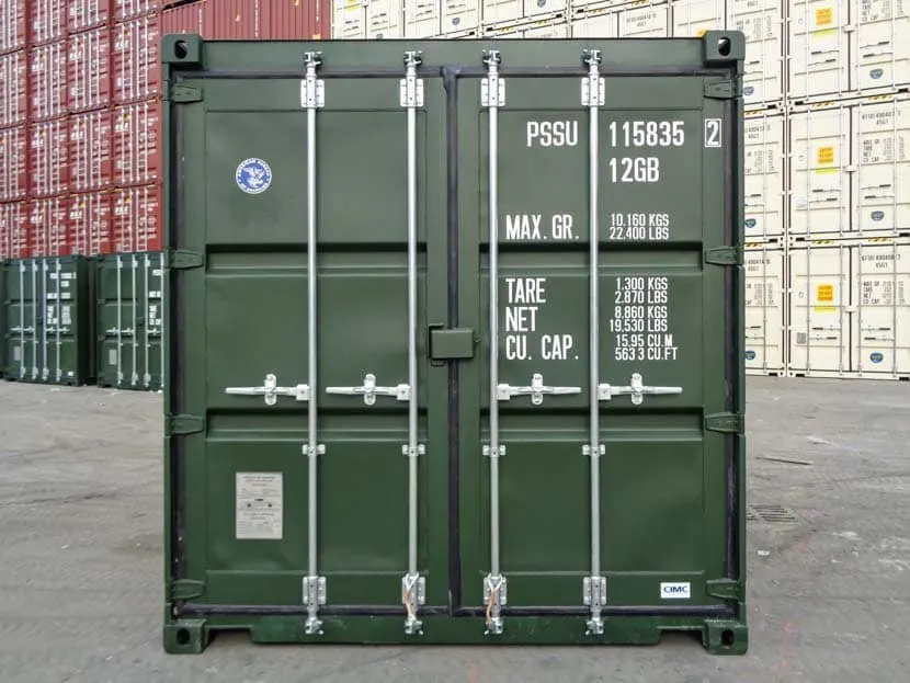 10-Fuß-Seecontainer, neu, grün – Bild 4 von 5