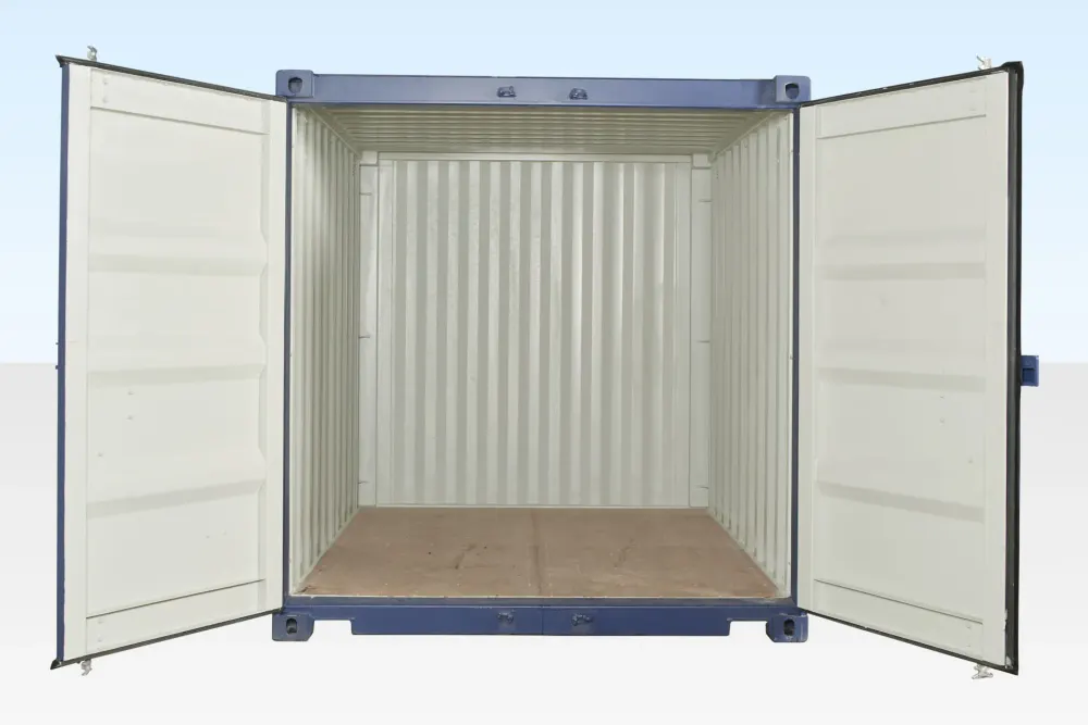 10-Fuß-Seecontainer One-Trip, blau (RAL 5013) – Bild 3 von 3