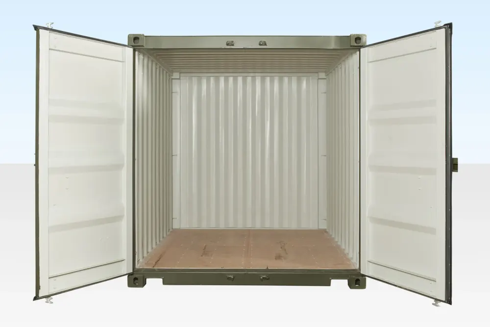 10-Fuß-Seecontainer One-Trip, grün (RAL 6007) – Bild 3 von 3