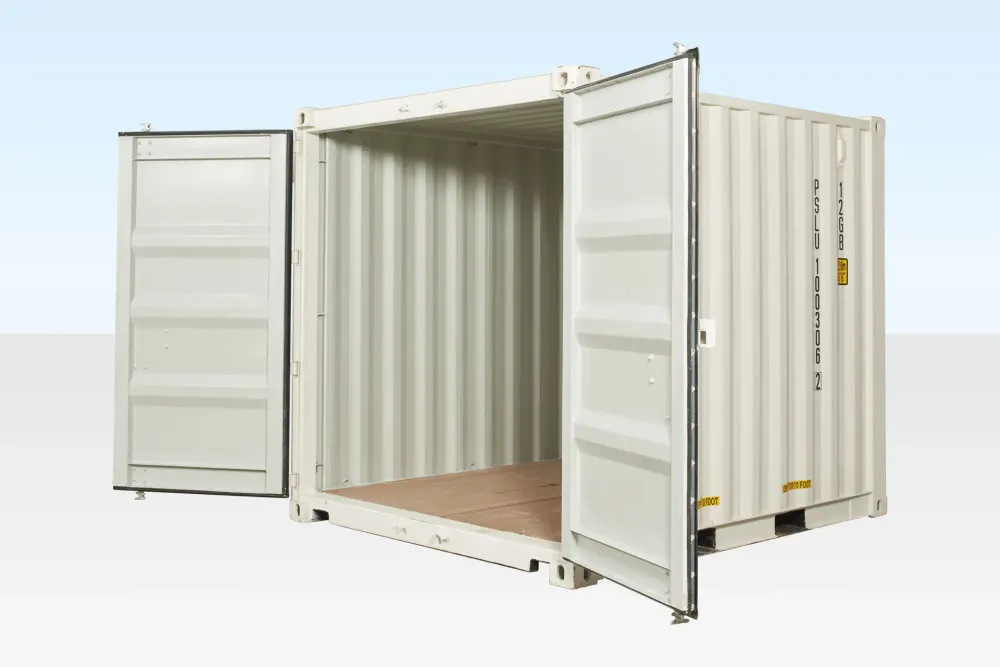 10-Fuß-Seecontainer One-Trip, weiß (RAL 9003) – Bild 3 von 4