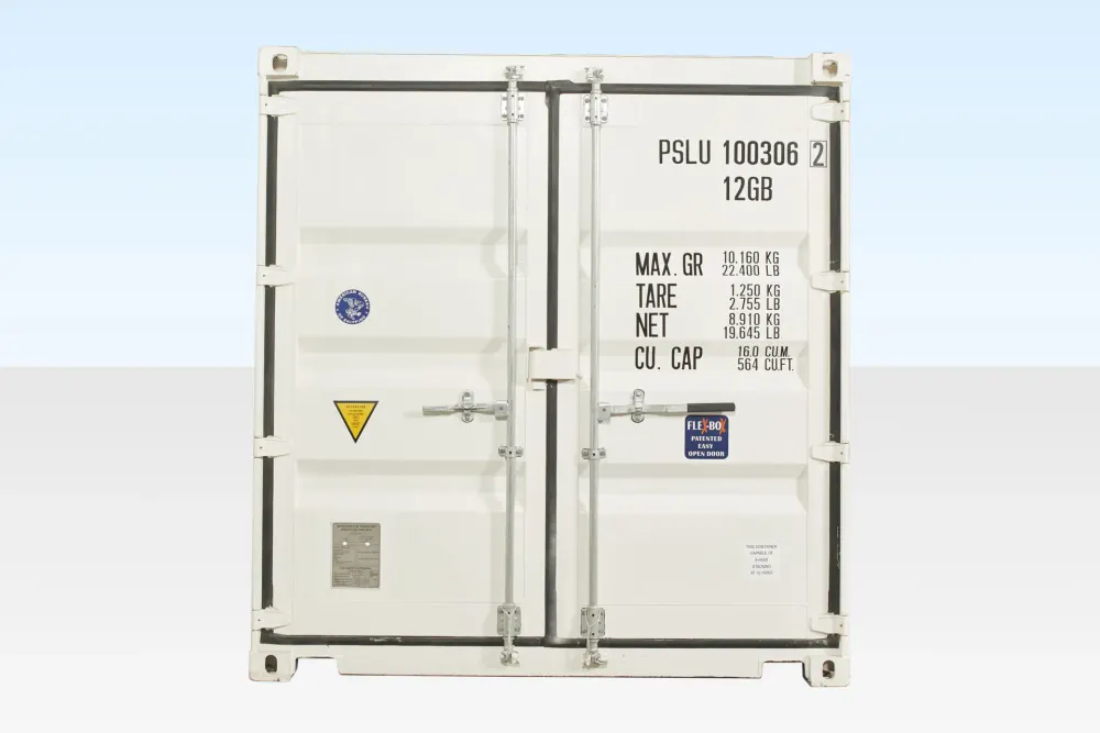 10-Fuß-Seecontainer One-Trip, weiß (RAL 9003) – Bild 4 von 4