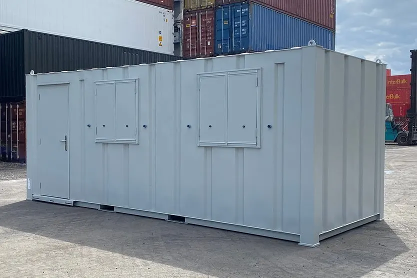20-Fuß-Baustellenbüro-Container, gedämmt und klimatisiert – Bild 5 von 8