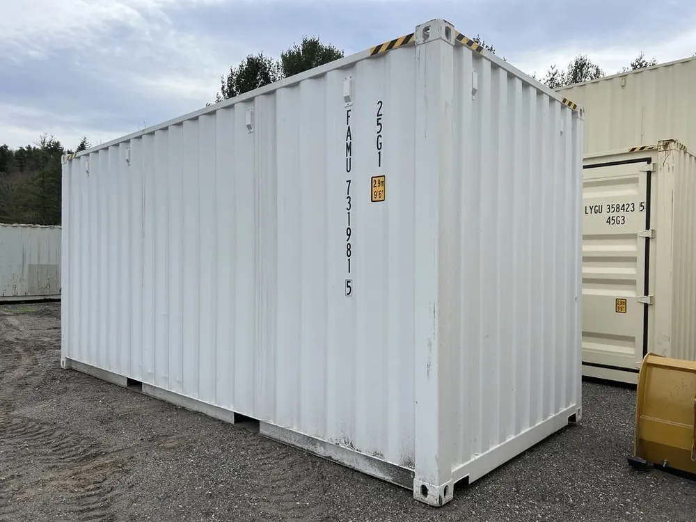 20-Fuß-High-Cube-Lagercontainer, weiß, One-Trip – Bild 6 von 10