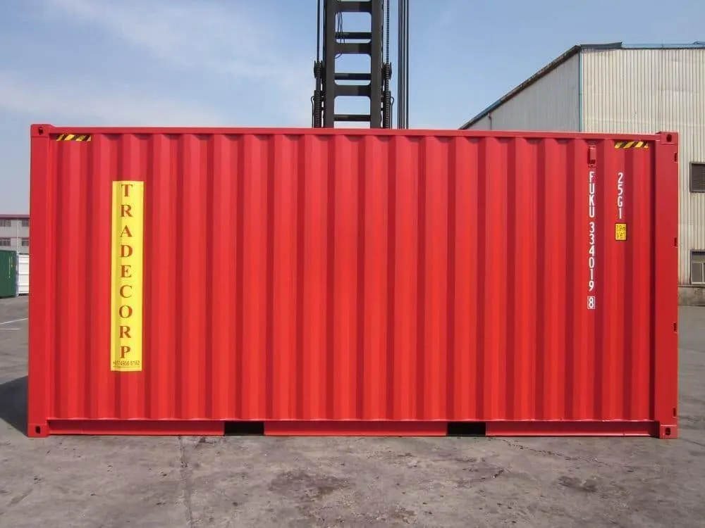 20-Fuß-High-Cube-Seecontainer, rot – Bild 3 von 7