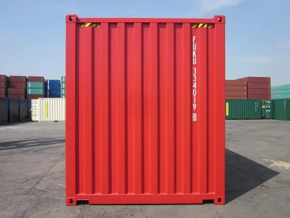 20-Fuß-High-Cube-Seecontainer, rot – Bild 6 von 7