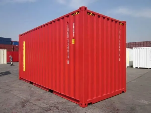 20-Fuß-High-Cube-Seecontainer, rot – Bild 7 von 7