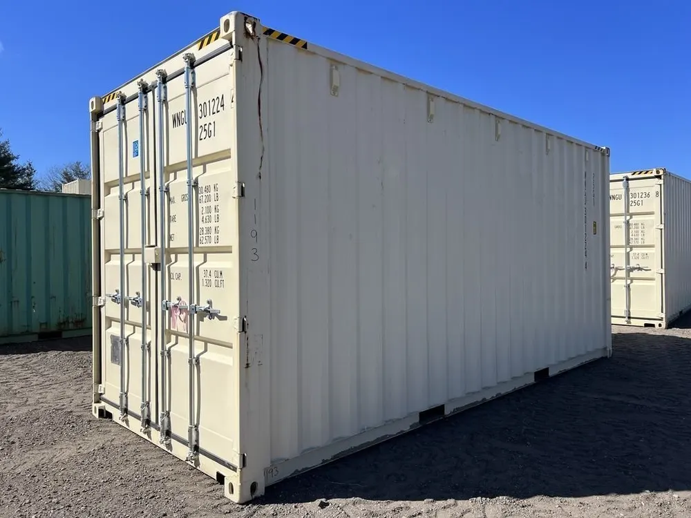 20-Fuß-Lagercontainer High Cube One-Trip, beige – Bild 4 von 10