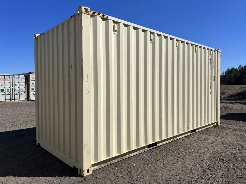 20-Fuß-Lagercontainer High Cube One-Trip, beige – Bild 8 von 10