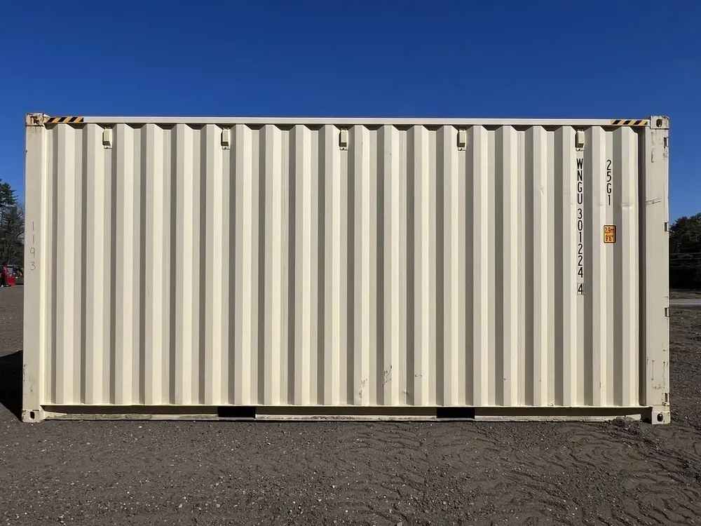 20-Fuß-Lagercontainer High Cube One-Trip, beige – Bild 9 von 10
