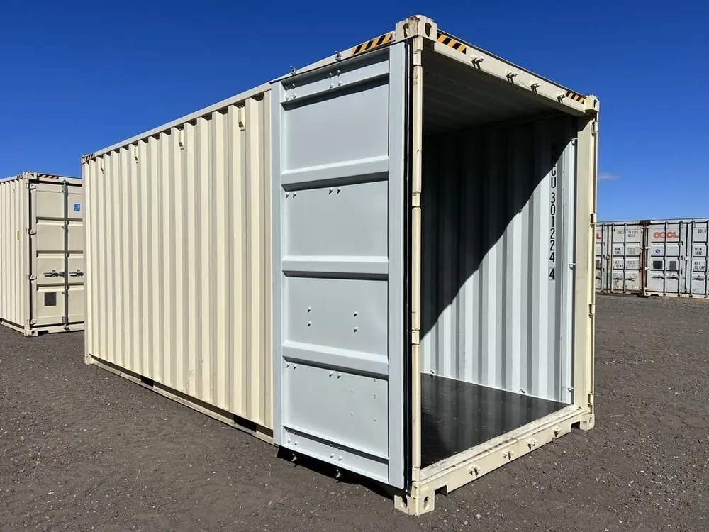 20-Fuß-Lagercontainer High Cube One-Trip, beige – Bild 10 von 10