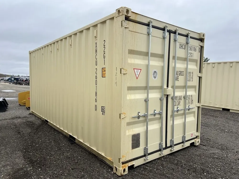 20-Fuß-Lagercontainer One-Trip in Standardhöhe, beige – Bild 2 von 10