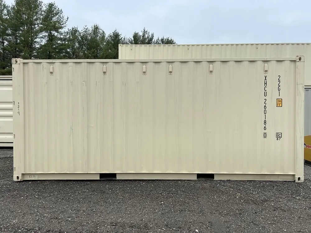 20-Fuß-Lagercontainer One-Trip in Standardhöhe, beige – Bild 5 von 10