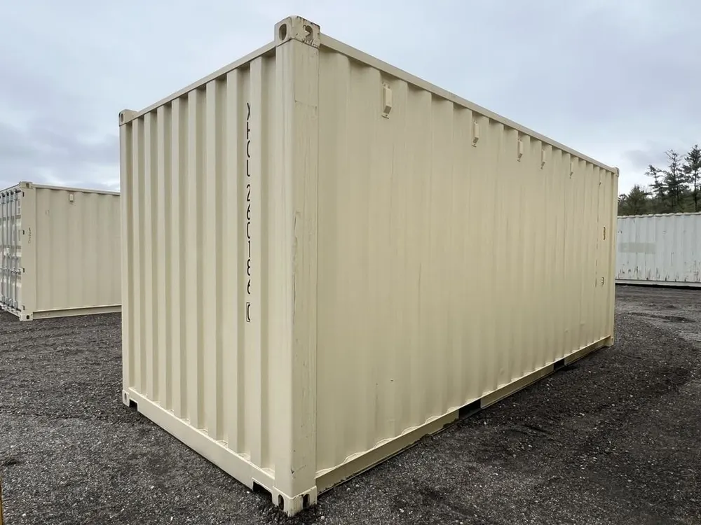 20-Fuß-Lagercontainer One-Trip in Standardhöhe, beige – Bild 8 von 10