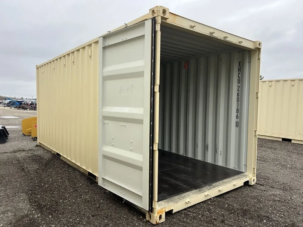 20-Fuß-Lagercontainer One-Trip in Standardhöhe, beige – Bild 9 von 10