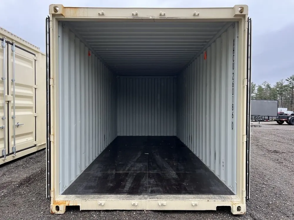 20-Fuß-Lagercontainer One-Trip in Standardhöhe, beige – Bild 10 von 10