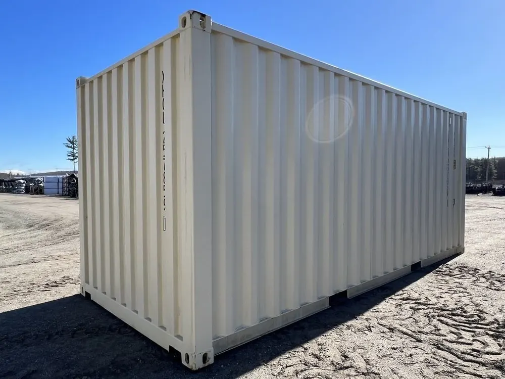 20-Fuß-Lagercontainer One-Trip mit Seitentüren, beige – Bild 6 von 10