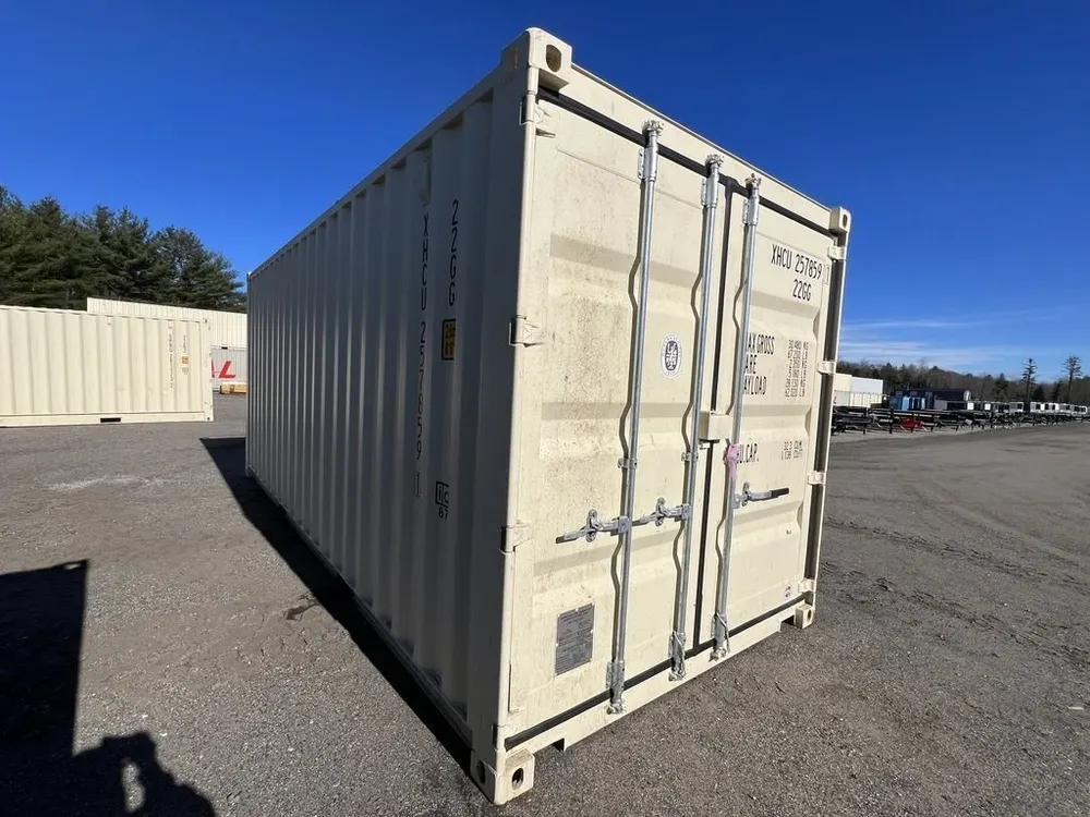 20-Fuß-Lagercontainer One-Trip mit Seitentüren, beige – Bild 8 von 10