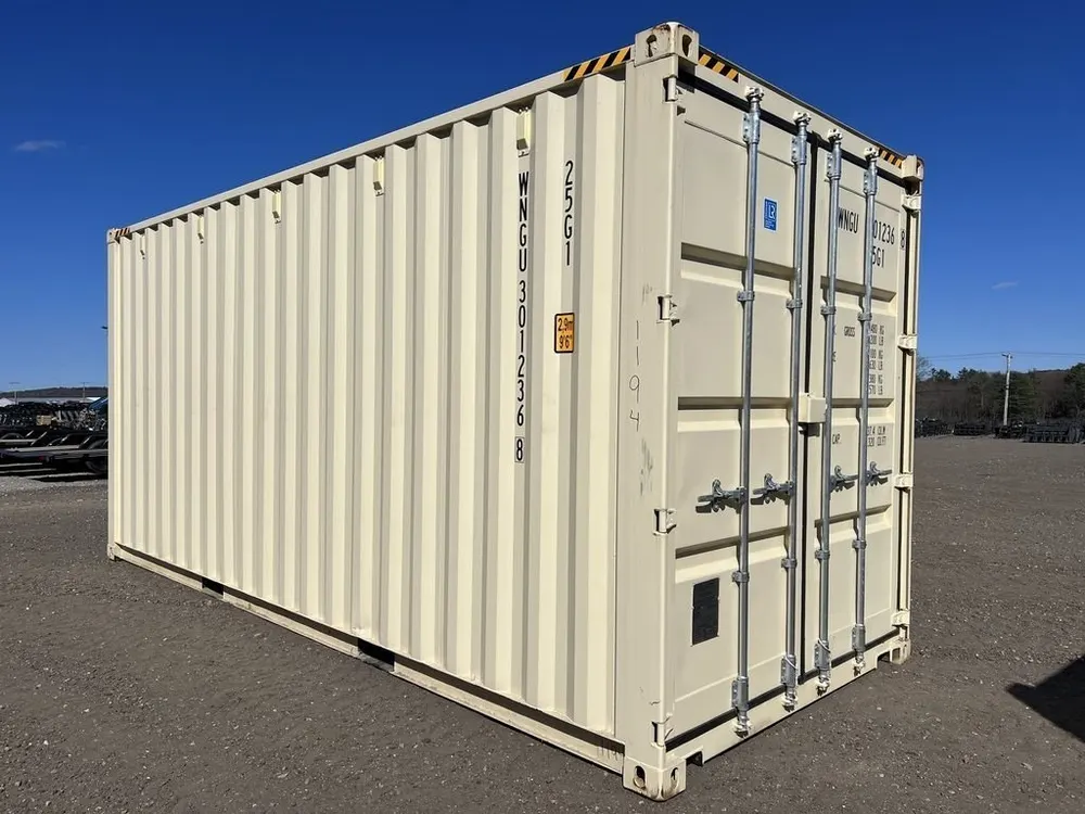 20-Fuß-Lagercontainer One-Trip, Standardhöhe, beige – Bild 5 von 10