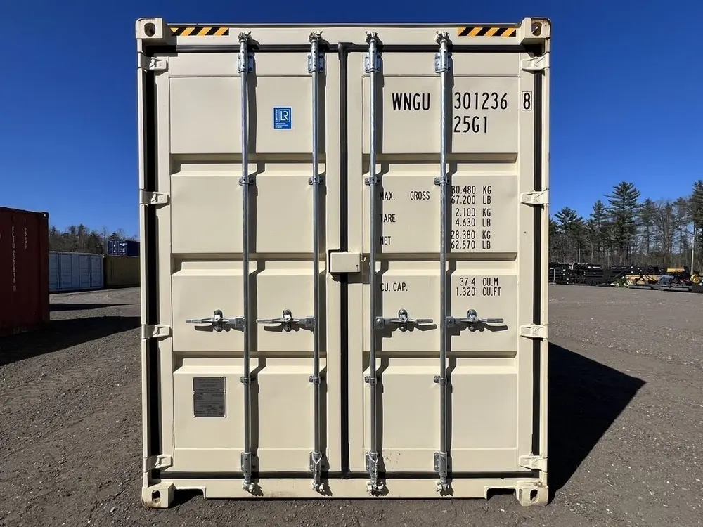 20-Fuß-Lagercontainer One-Trip, Standardhöhe, beige – Bild 6 von 10