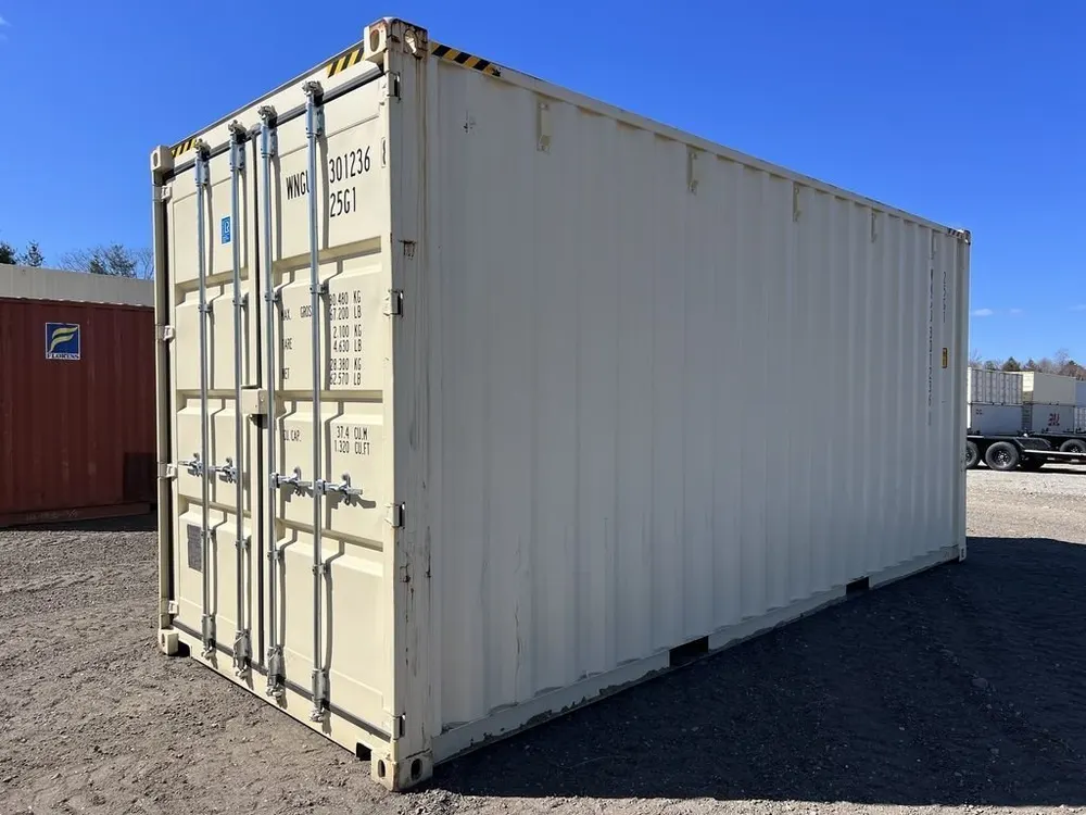 20-Fuß-Lagercontainer One-Trip, Standardhöhe, beige – Bild 7 von 10