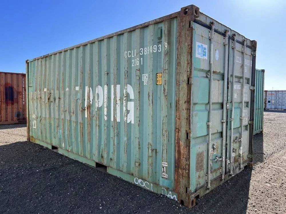 20-Fuß-Lagercontainer Standardhöhe, petrol, WWT – Bild 2 von 10