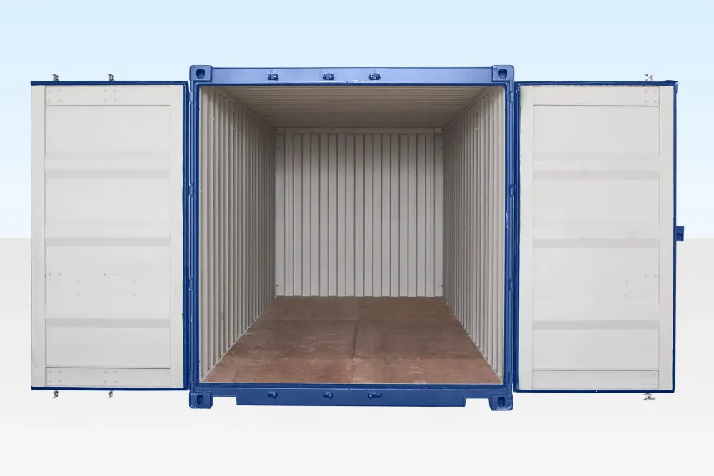 20-Fuß-Seecontainer, blau (RAL 5013) – Bild 2 von 4