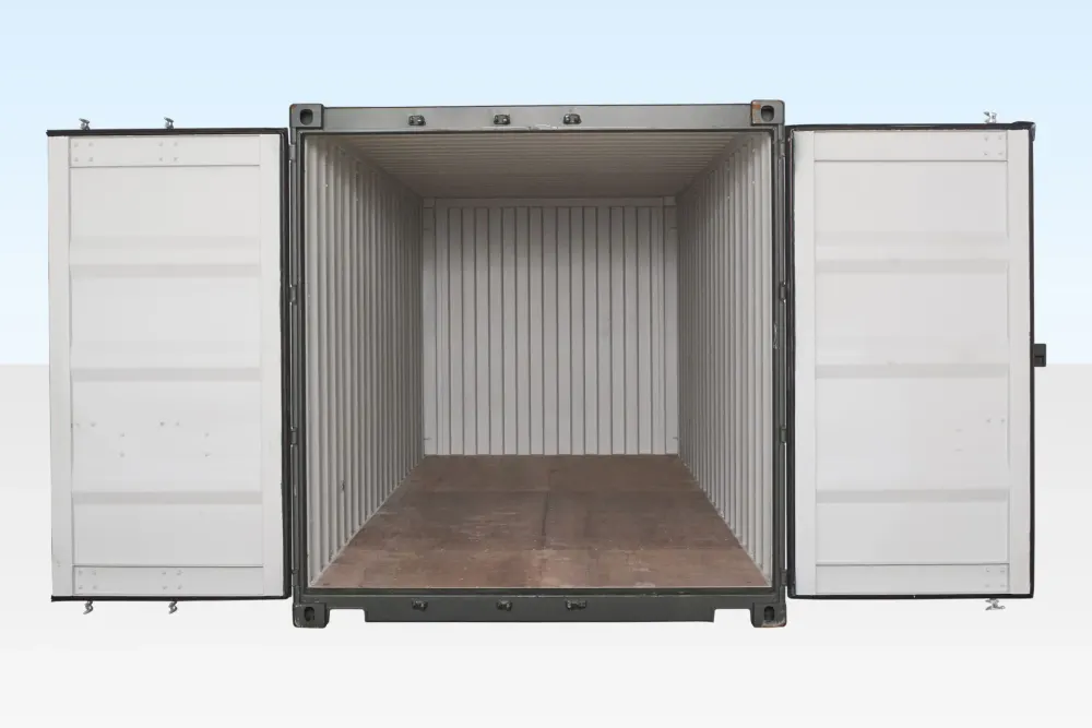 20-Fuß-Seecontainer, dunkelgrün (RAL 6007) – Bild 3 von 4