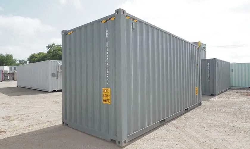20-Fuß-Seecontainer, neu, grau – Bild 4 von 5