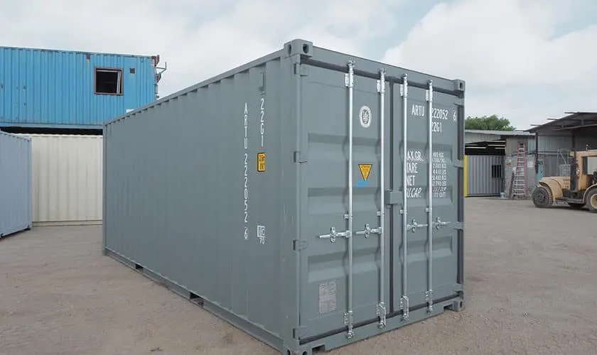 20-Fuß-Seecontainer, neu, grau – Bild 5 von 5