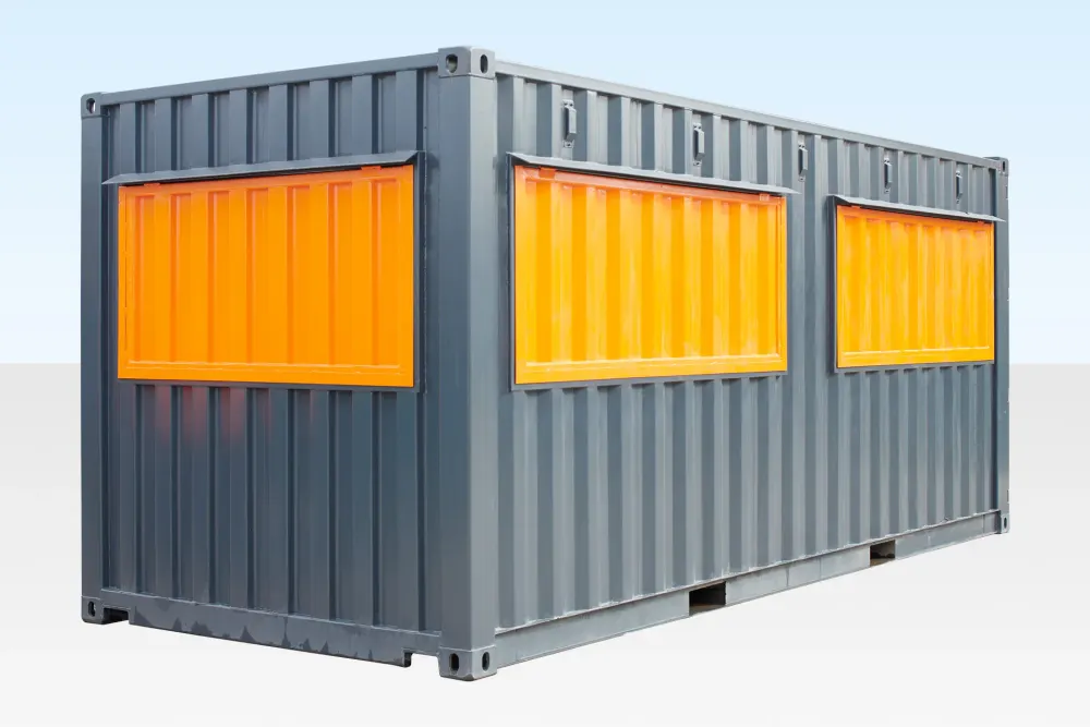 20-Fuß-Verkaufscontainer mit zwei Ausgabeklappen – Bild 5 von 8