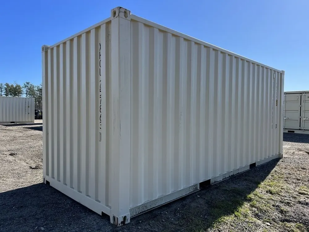 20′-Lagercontainer One-Trip mit Seitentüren (beige, Standardhöhe) – Bild 6 von 10