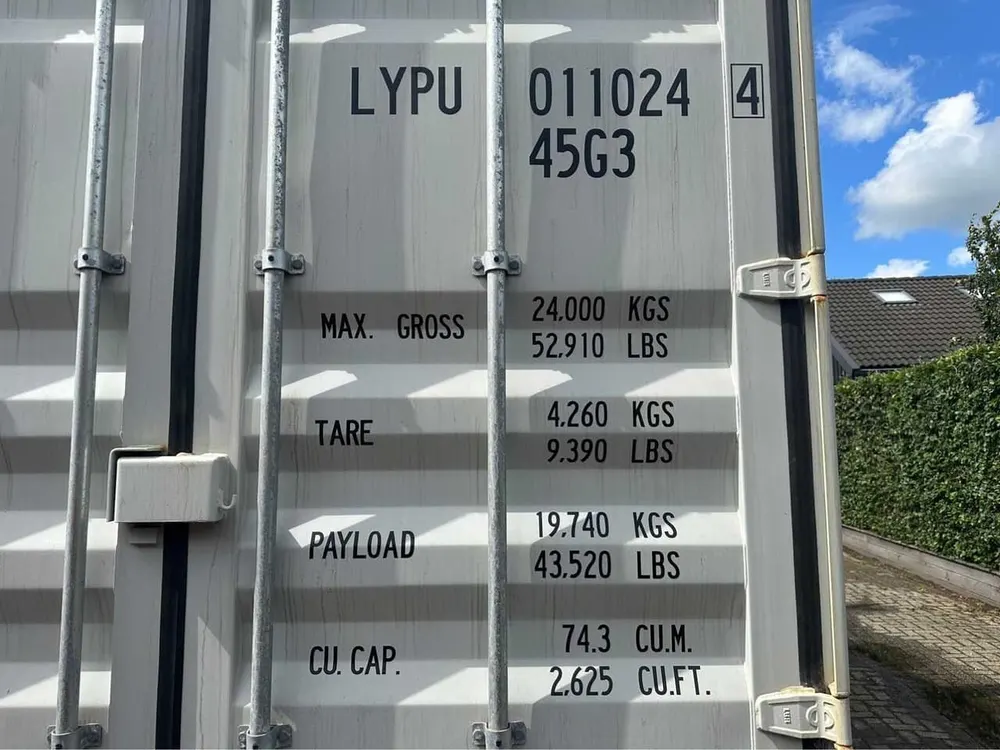 40-Fuß-Container mit seitlicher Öffnung, neuwertig – Bild 8 von 10