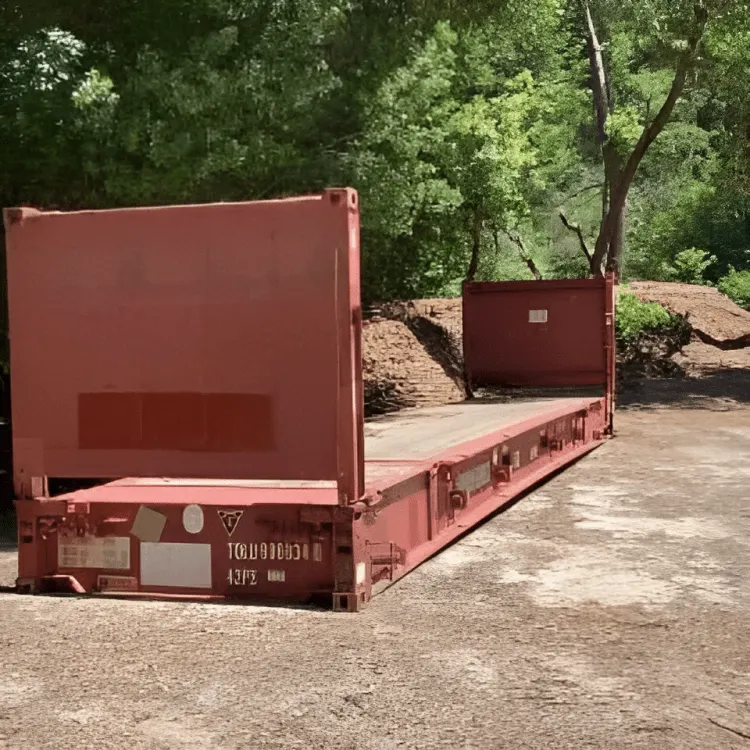 40-Fuß-Flatrack-Container, gebraucht – Bild 2 von 2