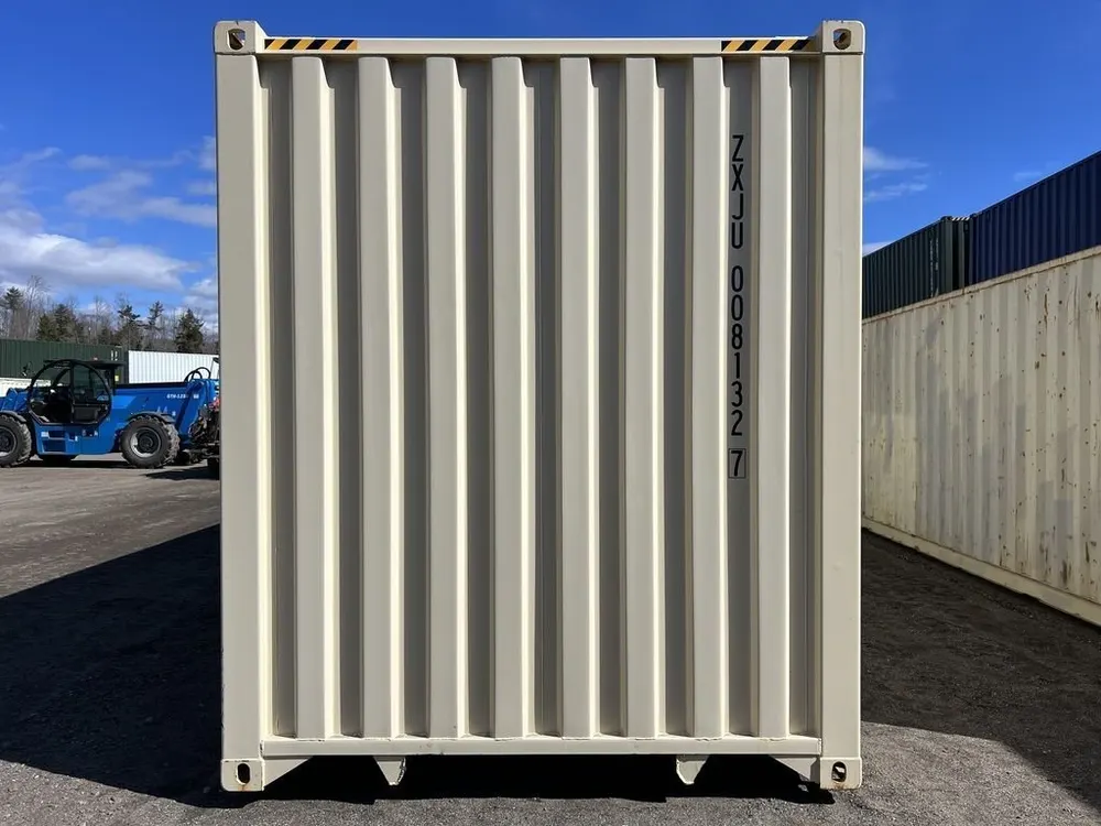 40-Fuß-High-Cube-Lagercontainer One-Trip mit Seitentüren, beige – Bild 6 von 10