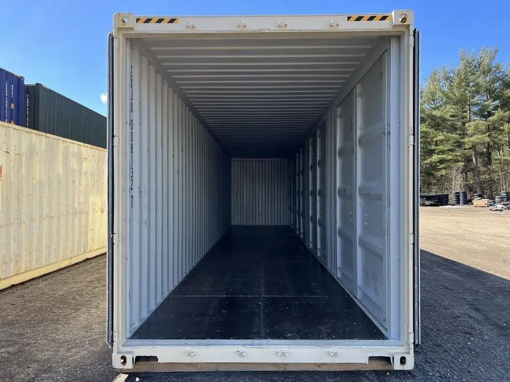 40-Fuß-High-Cube-Lagercontainer One-Trip mit Seitentüren, beige – Bild 10 von 10