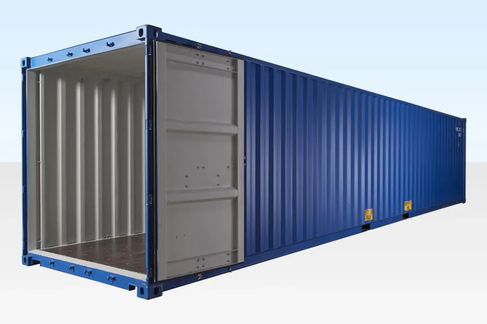 40-Fuß-ISO-Seecontainer, blau – Bild 2 von 5