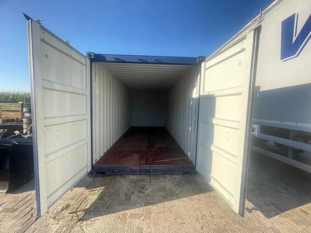 40-Fuß-Seecontainer One-Trip, blau – Bild 3 von 4
