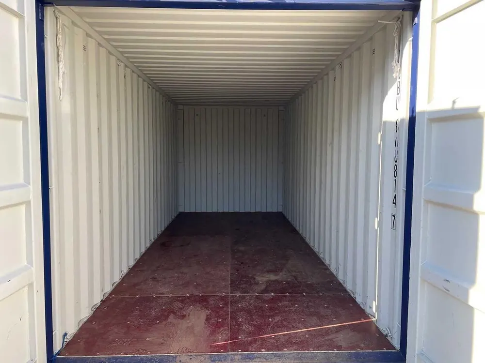 40-Fuß-Seecontainer One-Trip, blau – Bild 4 von 4