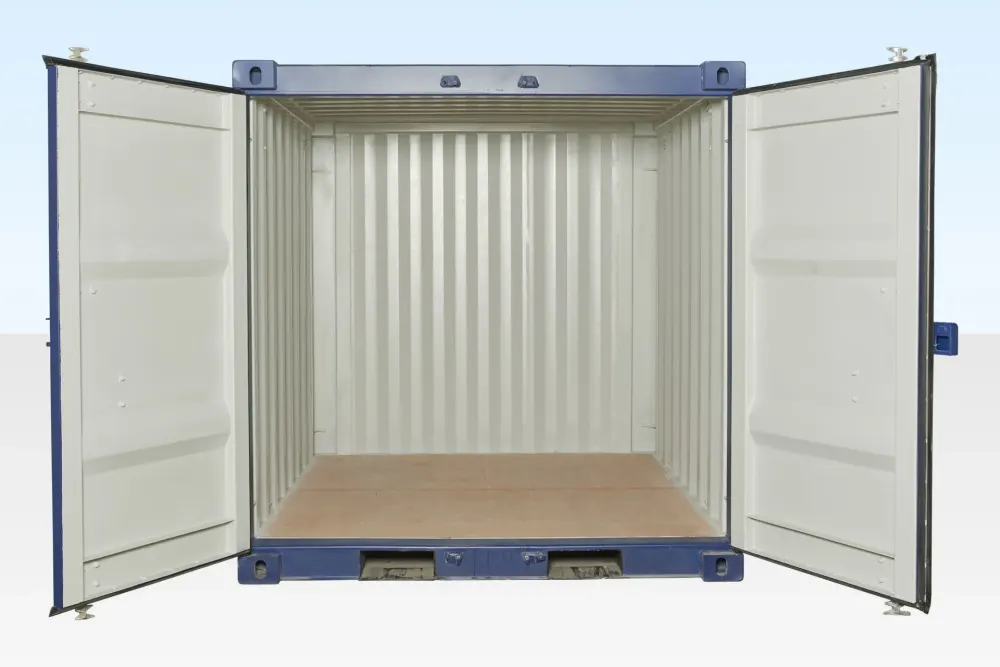 8-Fuß-Seecontainer One-Trip, blau (RAL 5013) – Bild 3 von 3
