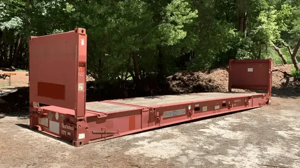 40-Fuß-Flatrack-Container, gebraucht