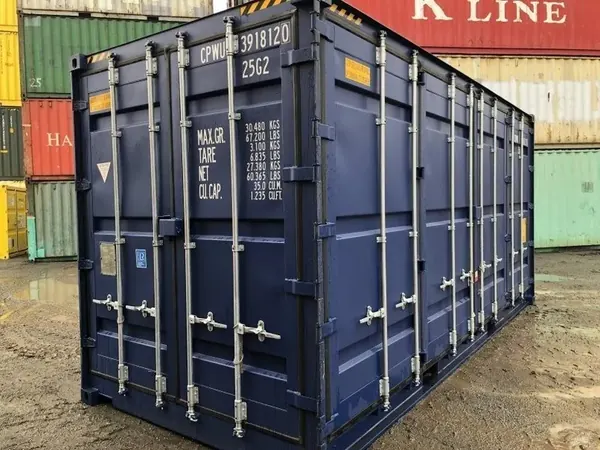 20-Fuß-Open-Side-Container mit zusätzlichen Stirntüren