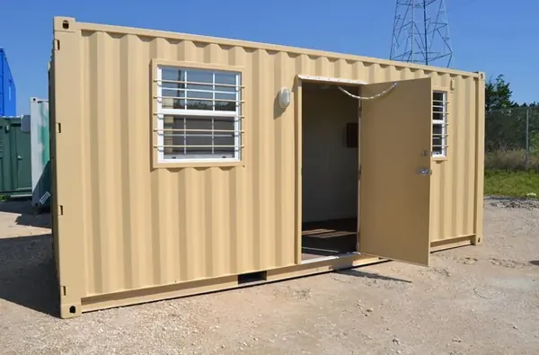 20-Fuß-Bürocontainer, gedämmt und klimatisiert, neu