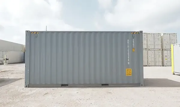 20-Fuß-Seecontainer, neu, grau