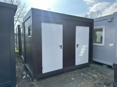 3,50 x 2,00 m Doppel-WC und Duschcontainer – Die Container